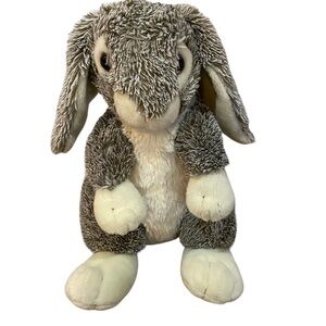 Teddy Mountain Plush Gray Bunny Stuffed‎ Animal - Easter - 13"